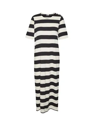 Robe Noir/Beige Femme Vero Moda Milla 2