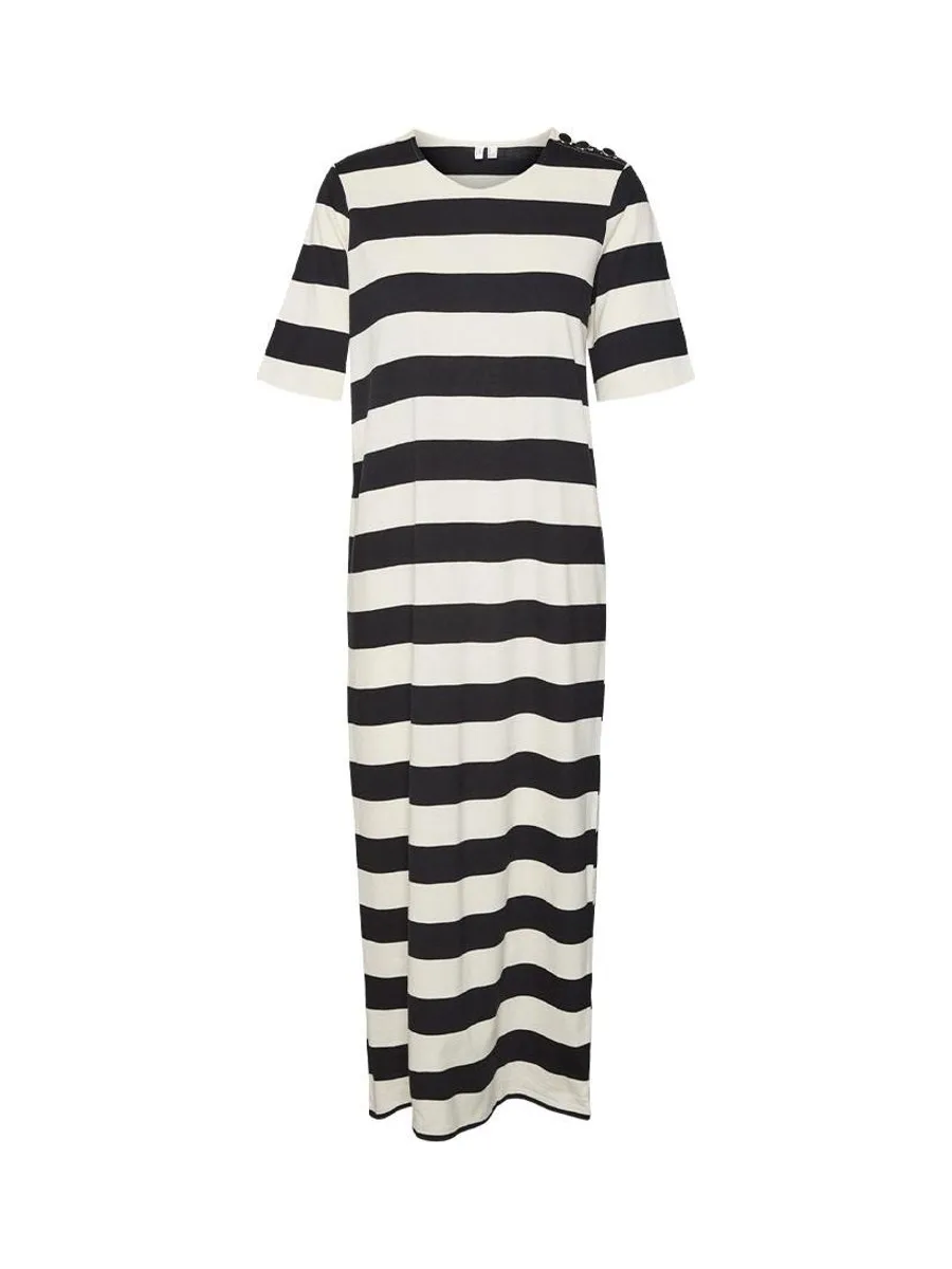 Robe Noir/Beige Femme Vero Moda Milla 3