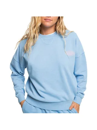 Sweat Bleu Femme Quiksilver Oversizedcr2 1