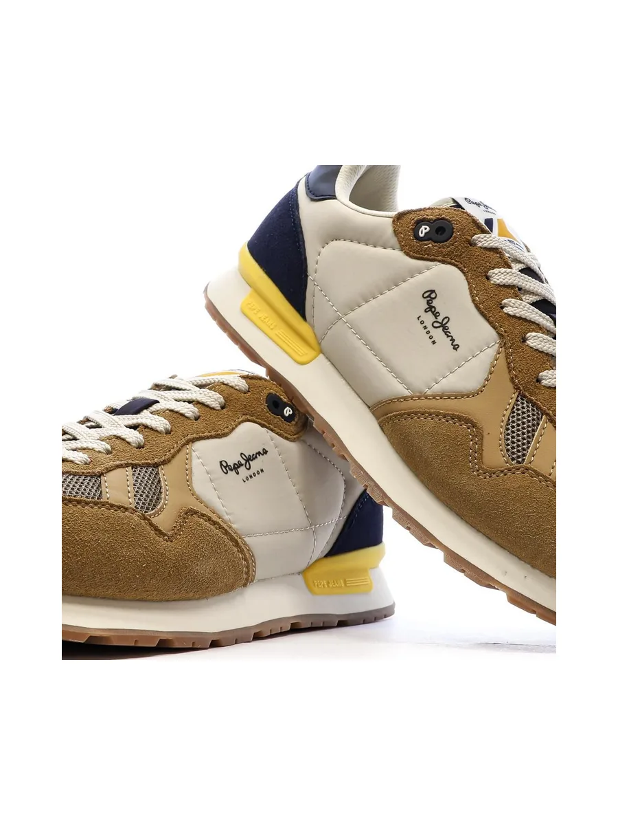 Baskets Noir/Camel Homme Pepe jeans Brit Prints 7