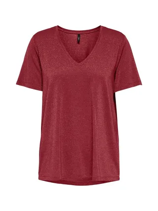 T-shirt Rouge Femme Only Harly 1