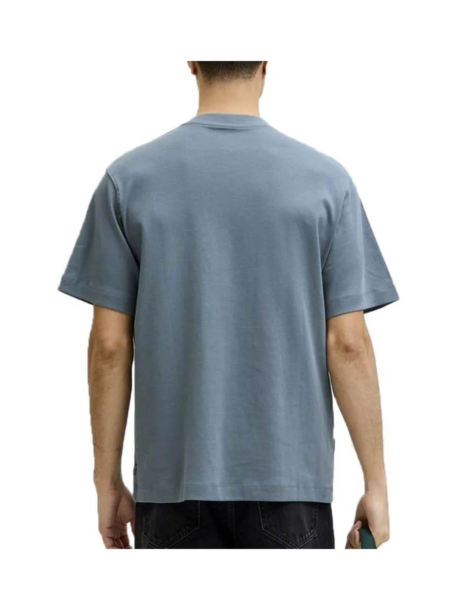 T-shirt Bleu Homme Jack & Jones Neck 3