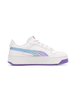 Baskets Blanc/Violet Fille Puma Carina Street Bouncy 2