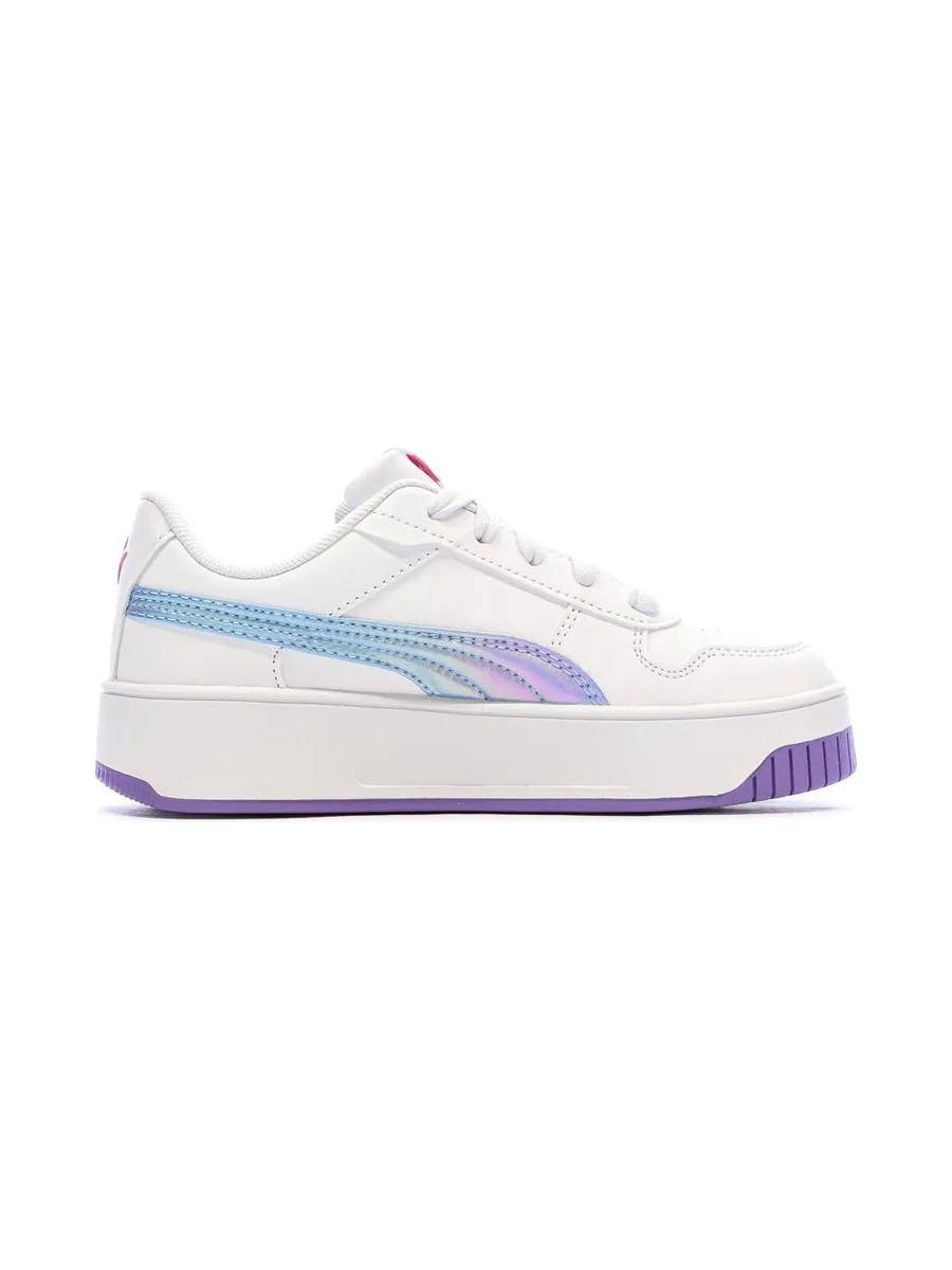 Baskets Blanc/Violet Fille Puma Carina Street Bouncy 3