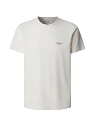 T-Shirt Blanc Homme Pepe jeans Originalss 1