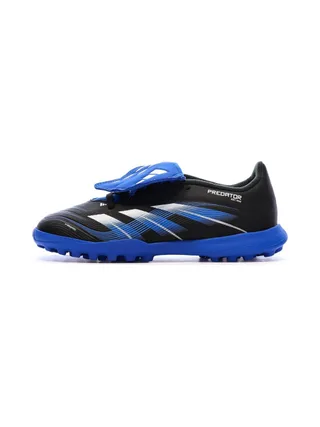 Chaussures de Foot Noir/Bleu Junior Adidas Predator League FT 1