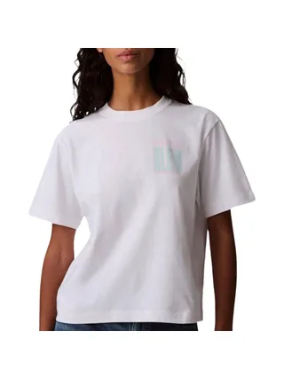 T-Shirt Blanc Femme Calvin Klein Jeans Boxy Fit 1