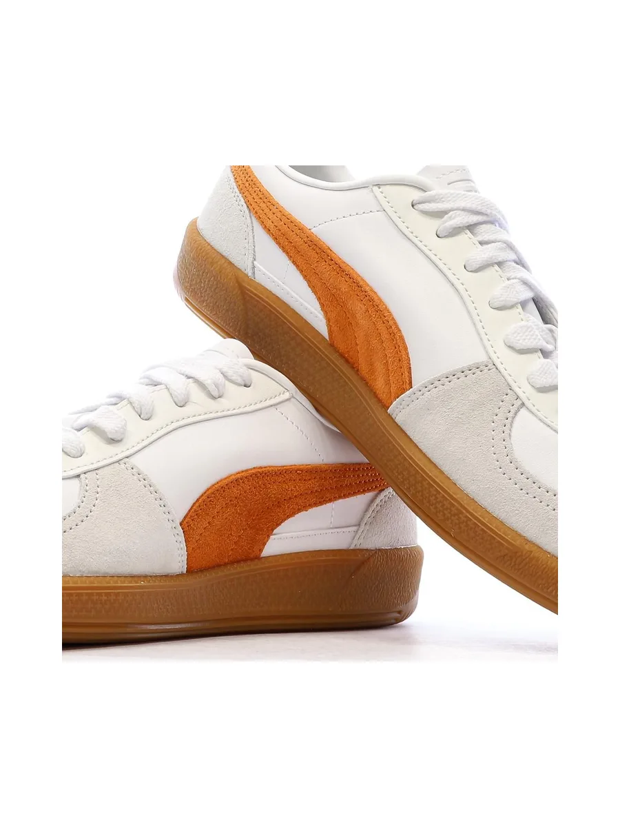 Baskets Blanc/Orange Mixte Puma Palermo 8