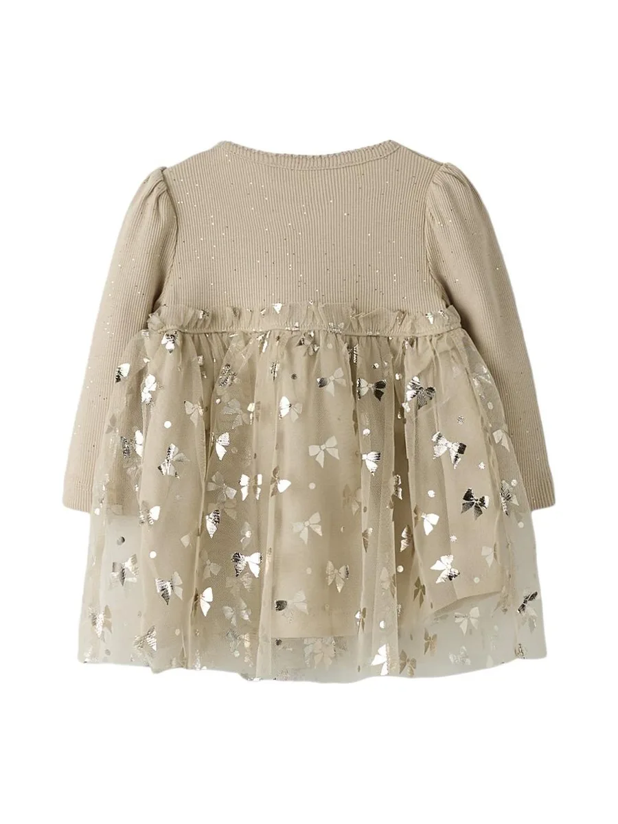 Robe Beige Fille Name it Frosally 3