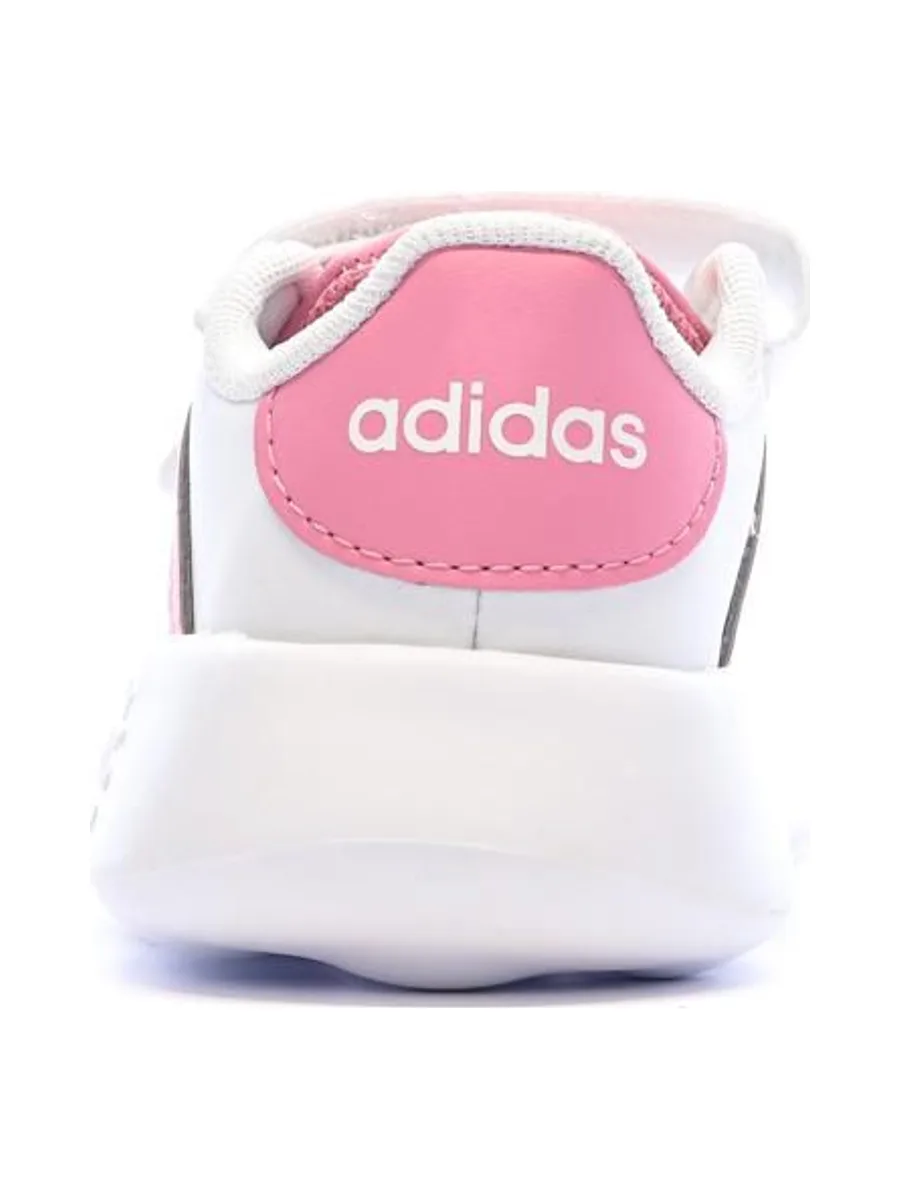 Baskets Blanches/Roses Bébé Fille Adidas Grand Court 2.0 4