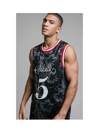 T-shirt de baseball SIKSILK SS-19295 1