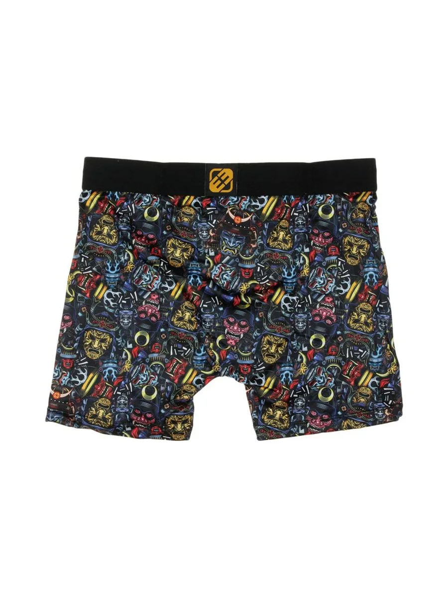 Boxer Noir/Bleu/Jaune à Imprimés Homme Freegun MAS 3