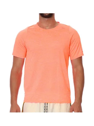 T-shirts Orange Fluo Homme Nike Run division 1