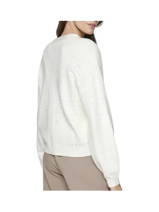 Gilet Blanc Femme Vila Viril Vneck 2