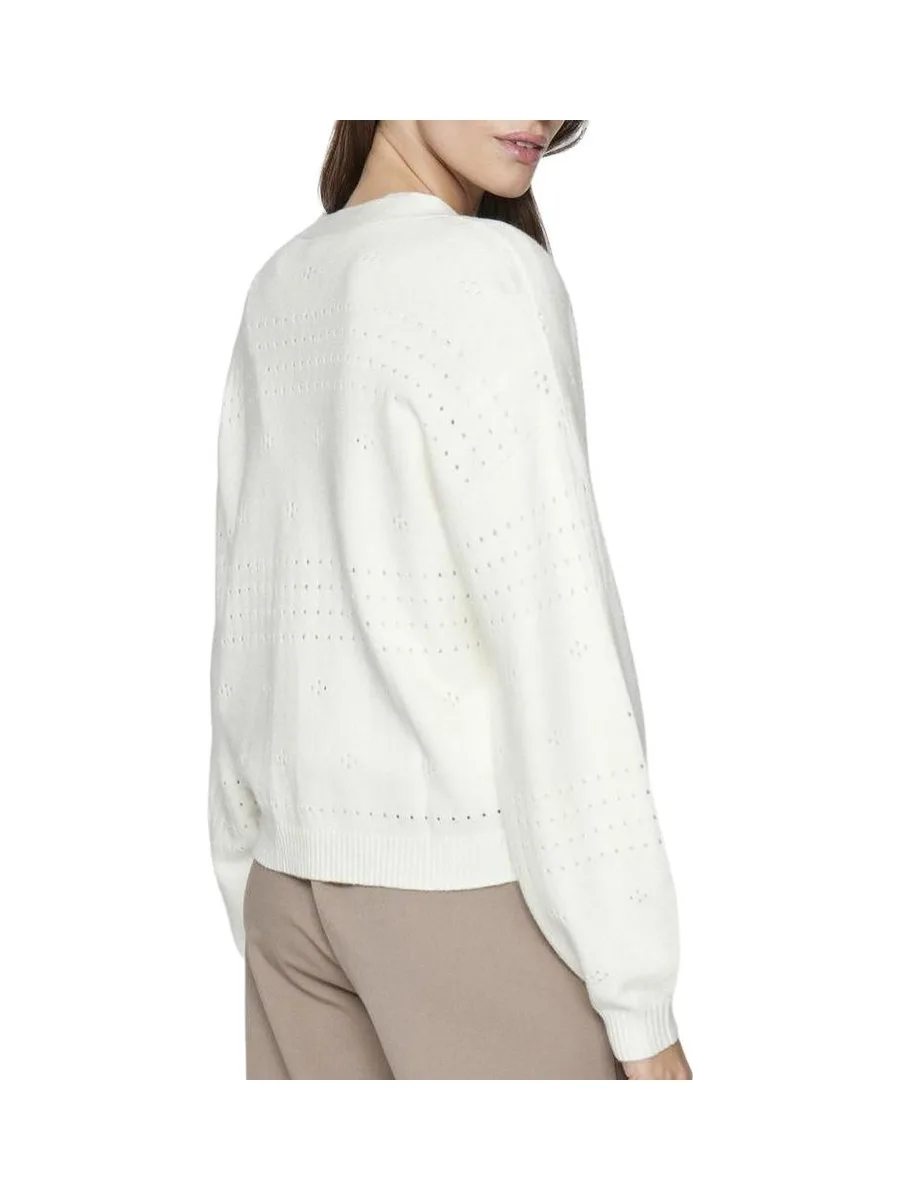 Gilet Blanc Femme Vila Viril Vneck 2