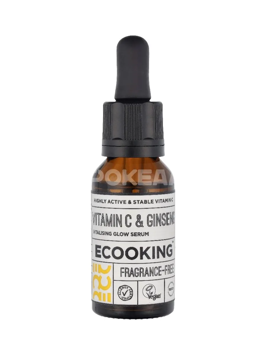 Ecooking Vitamin C & Ginseng Vitalising Glow Serum 20ml 1