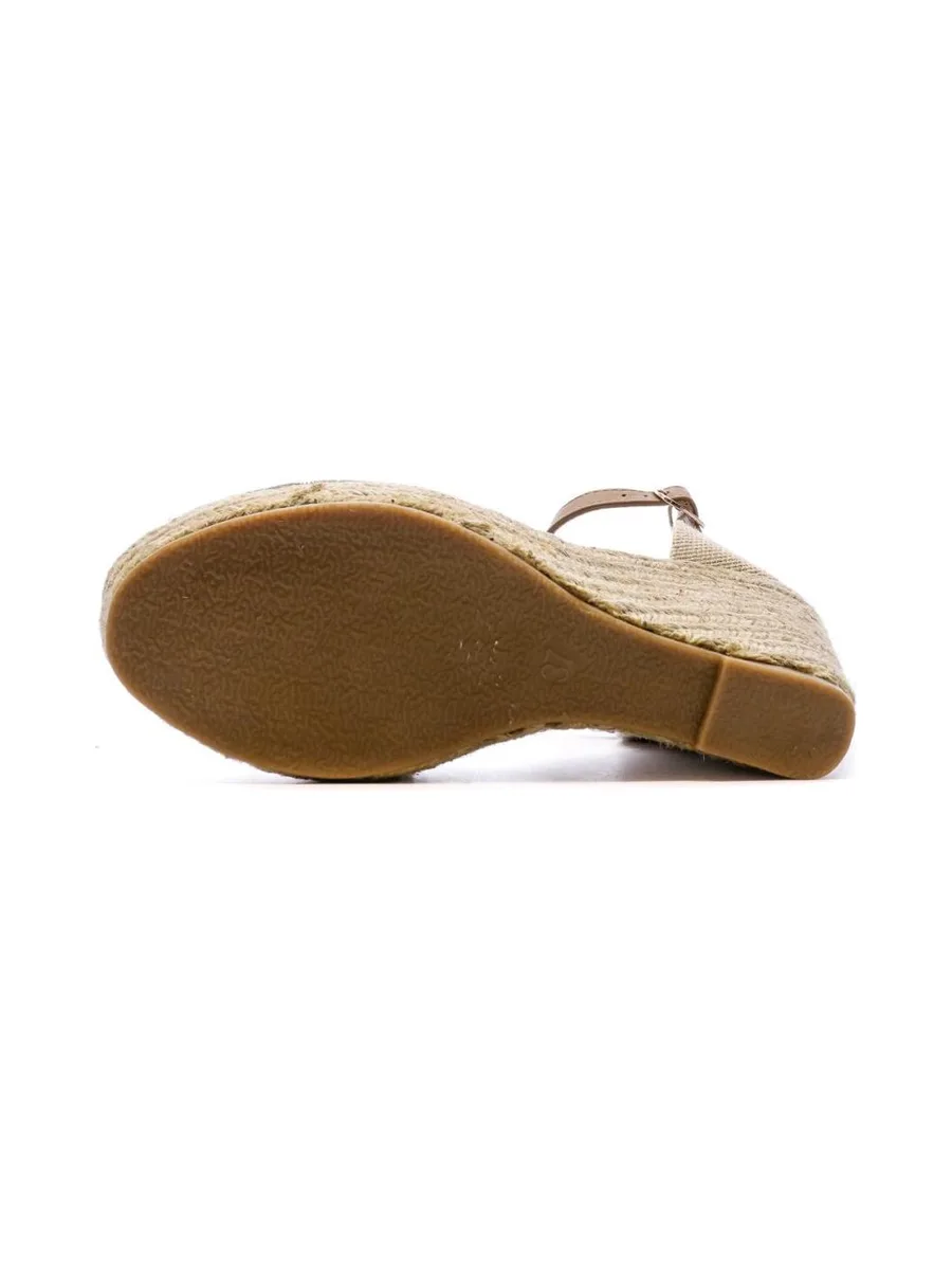 Sandales Compensées Marron/Fleurs Femme Beppi 6