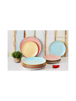 Assiette PATTERN Ø21cm - 6 pièces - Color 6