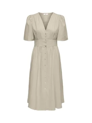 Robe Beige Femme JDY Nora 2/4 Midi 1