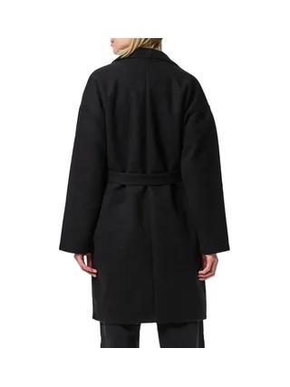 Manteau Noir Femme Pieces Jolene 2