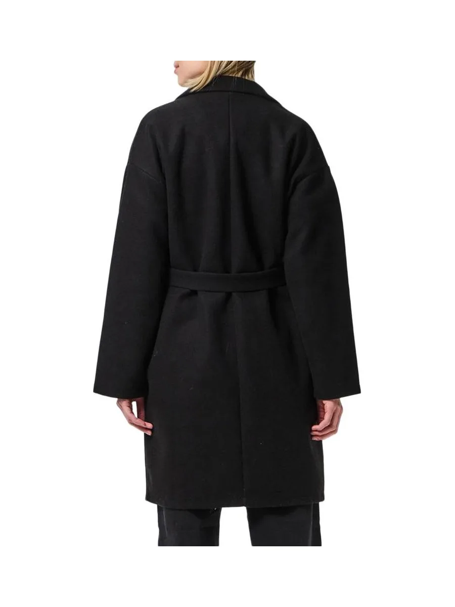 Manteau Noir Femme Pieces Jolene 3
