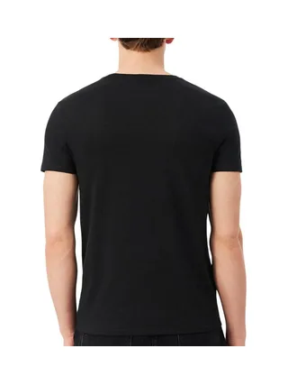 T-Shirt Noir Homme Lacoste TH5077 2
