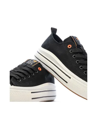 Baskets Basses Noires Femme Refresh Lona 7