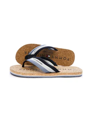 Tongs Bleu Homme Tommy Hilfiger Hilfiger Cork Beach 1
