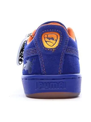 Baskets Bleues/Oranges Garçon Puma Suede Rocket League Jr 3