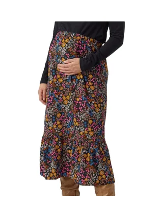 Jupe Noire/Rose Femme Mamalicious Fina 1