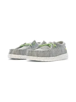 Chaussures Grises/Noires Garçon Hey Dude Wally Youth 6