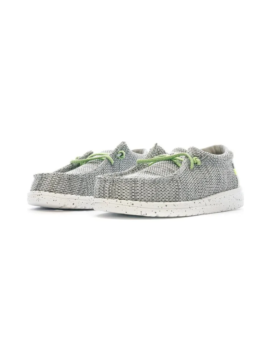 Chaussures Grises/Noires Garçon Hey Dude Wally Youth 7