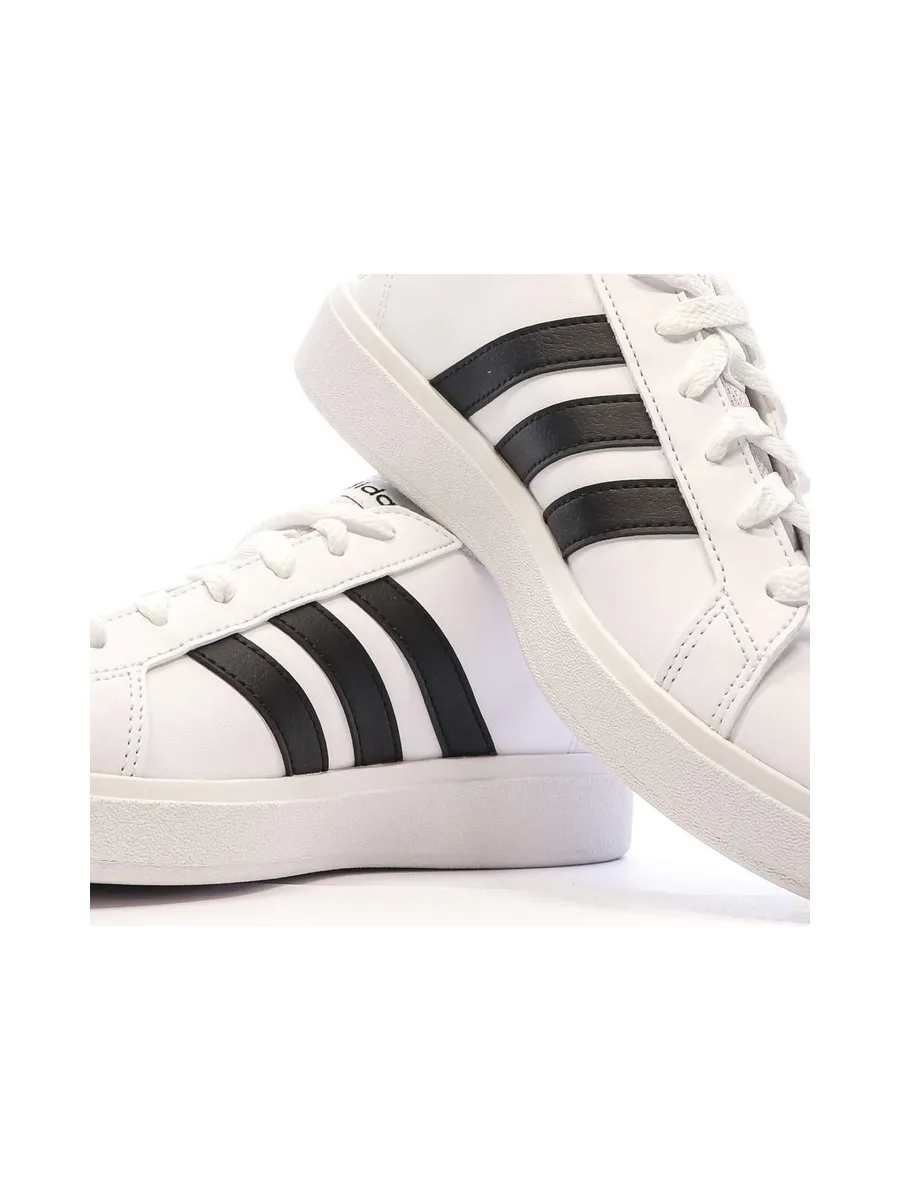 Baskets Blanches/Noires Femme Adidas Grand Court Base 2.0 8