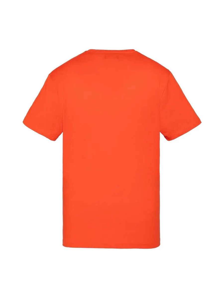 T-shirt Orange Homme Schott EMB 3