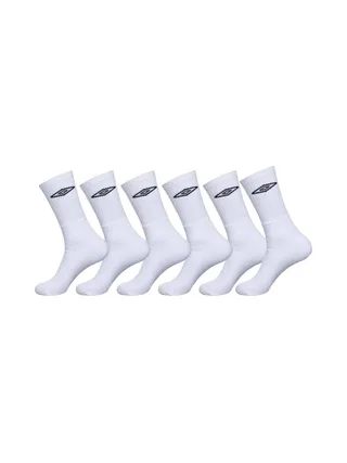 x6 Paires Chaussettes Blanc Homme Umbro Tennis 1