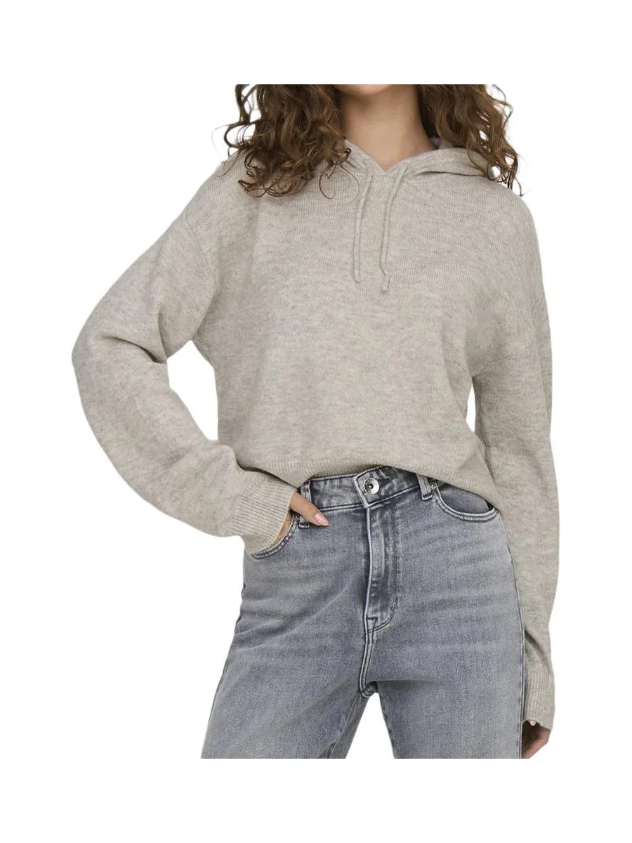 Pull Sweat à capuche Beige Femme JDY Life 2