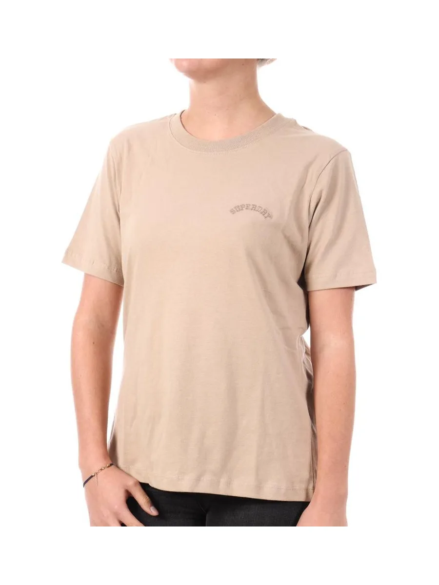 T-Shirt Beige Femme Superdry W1011644A 2