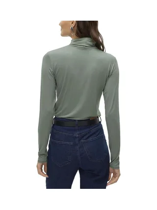 T-Shirt Col Roulé Vert Femme Vero Moda Alberte 2