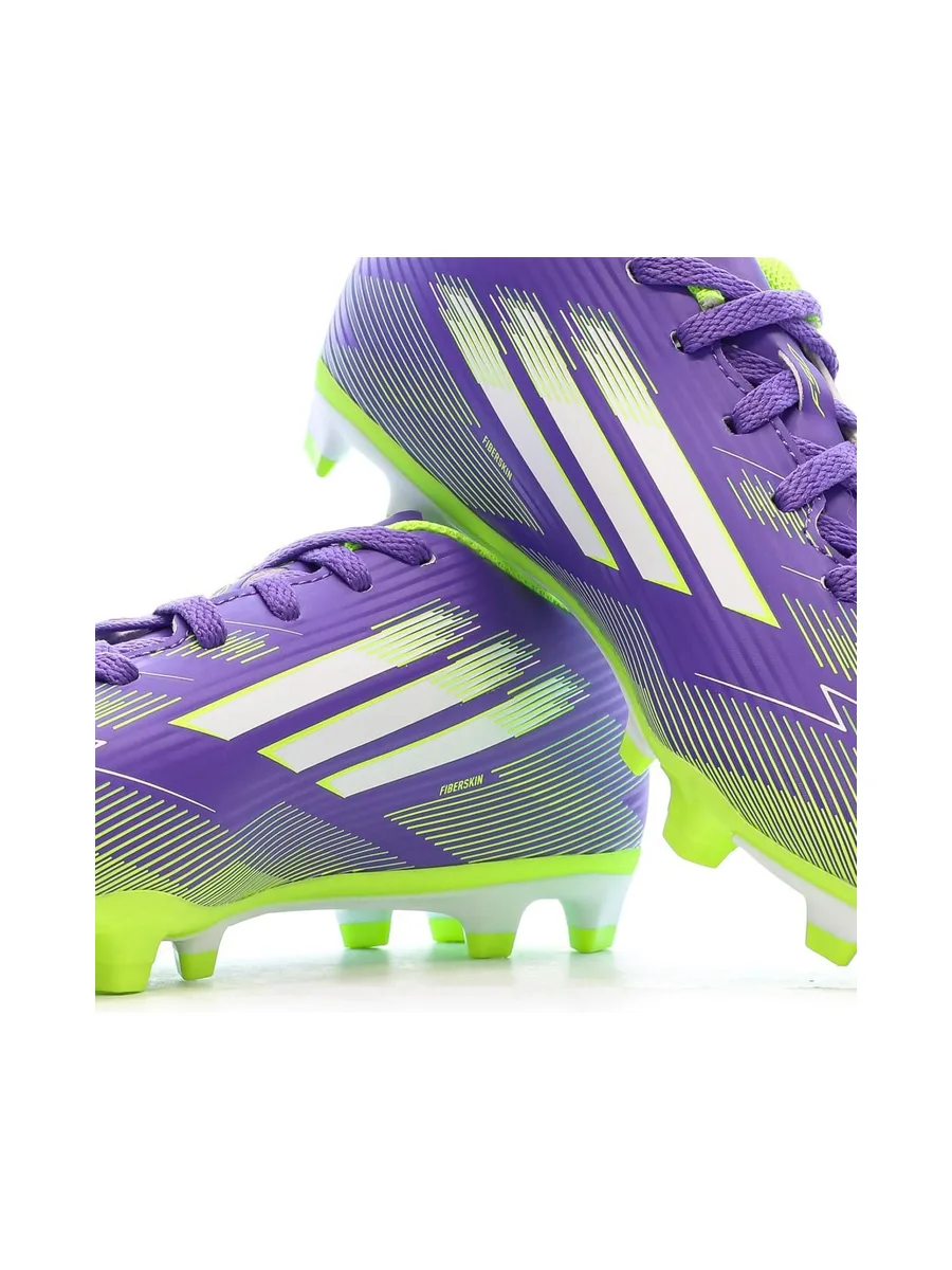 Chaussures de Foot Violet/Jaune Junior Adidas F50 Club FG/MG 7