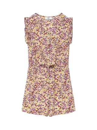 Combishort Jaune/Rose Fille Le Temps Des Cerises Fleur 1