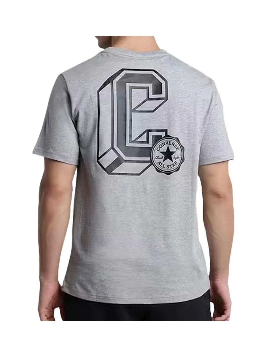 T-shirt Gris Homme Converse Classic Sport 3