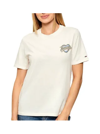 T-Shirt Beige Femme Tommy Hilfiger DW0DW21524 1