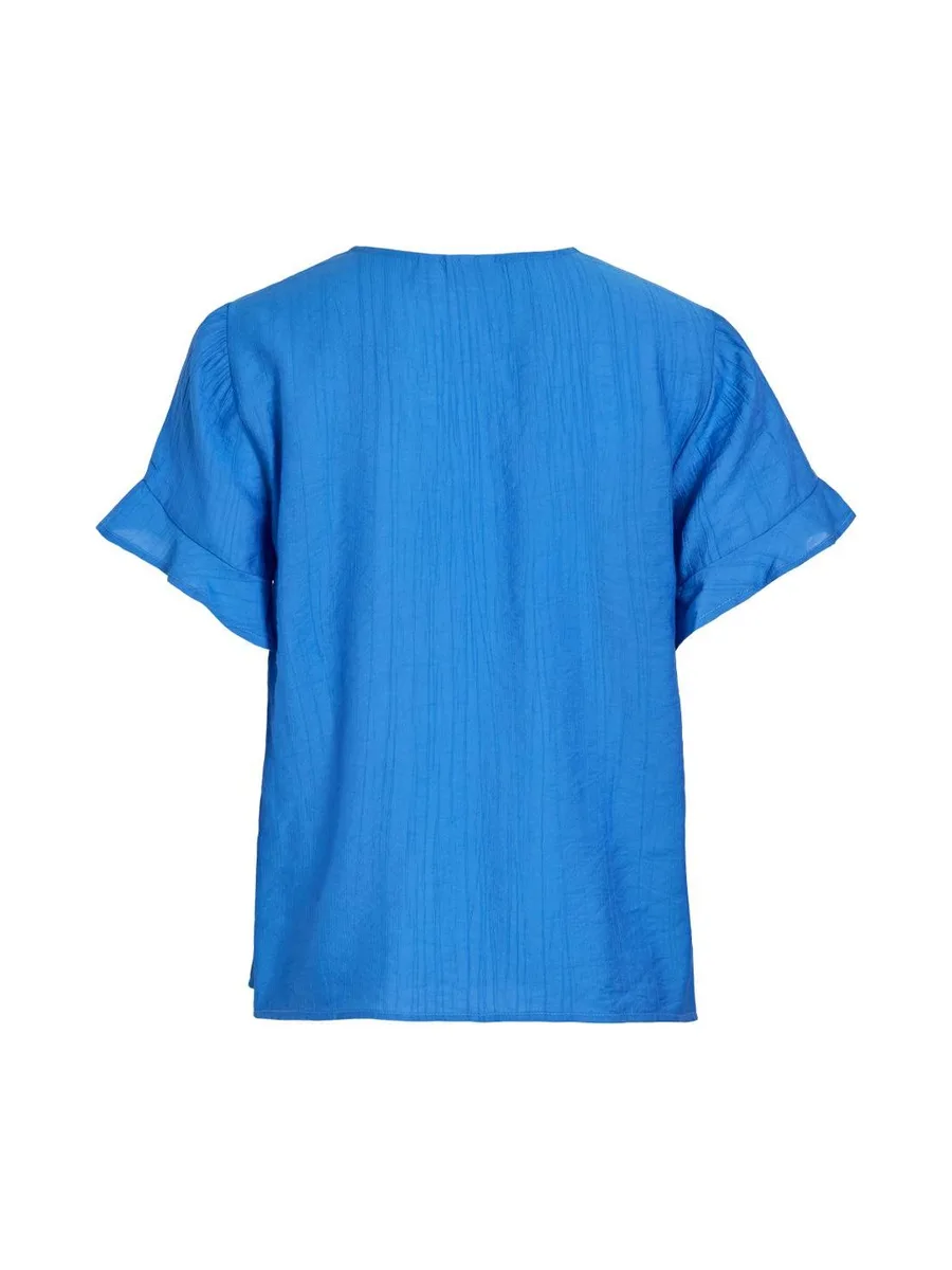 T-Shirt Bleu Femme Vila Bavina Nipi 3