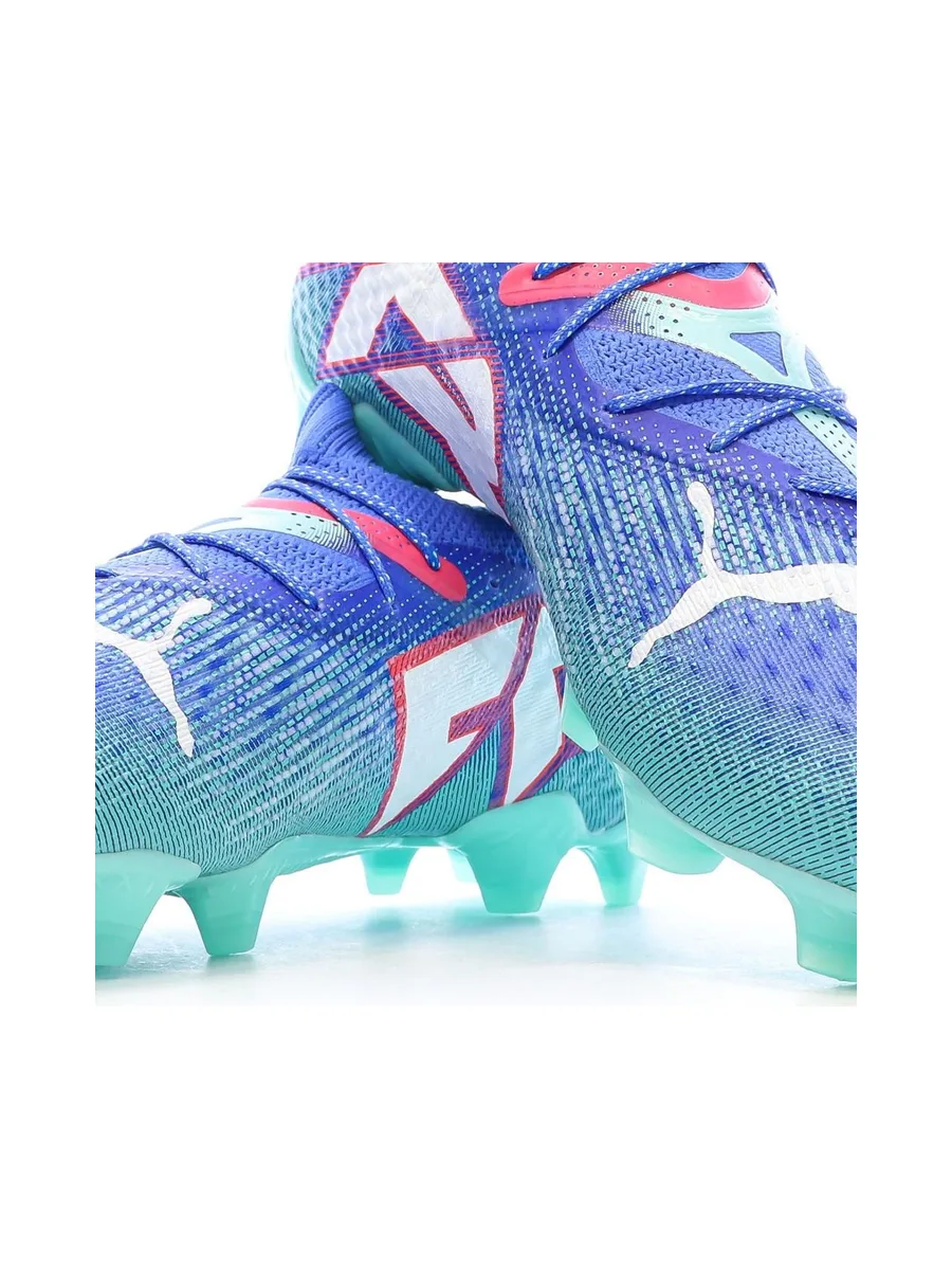 Chaussures de Foot Bleues Homme Puma Future 7 Ultimate FG/AG 8
