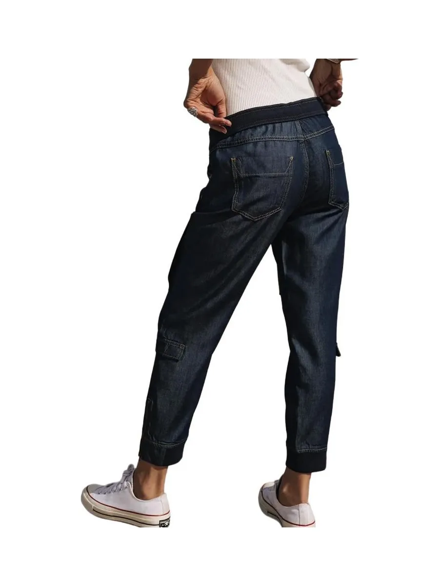 Pantalon fluide Bleu Celine Denim Mauricia 3