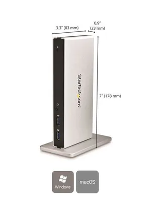 DVI Dual-Monitor Laptop Docking Station 2