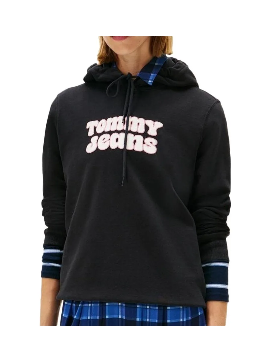 Sweat Noir Femme Tommy Hilfiger Logo 2 1