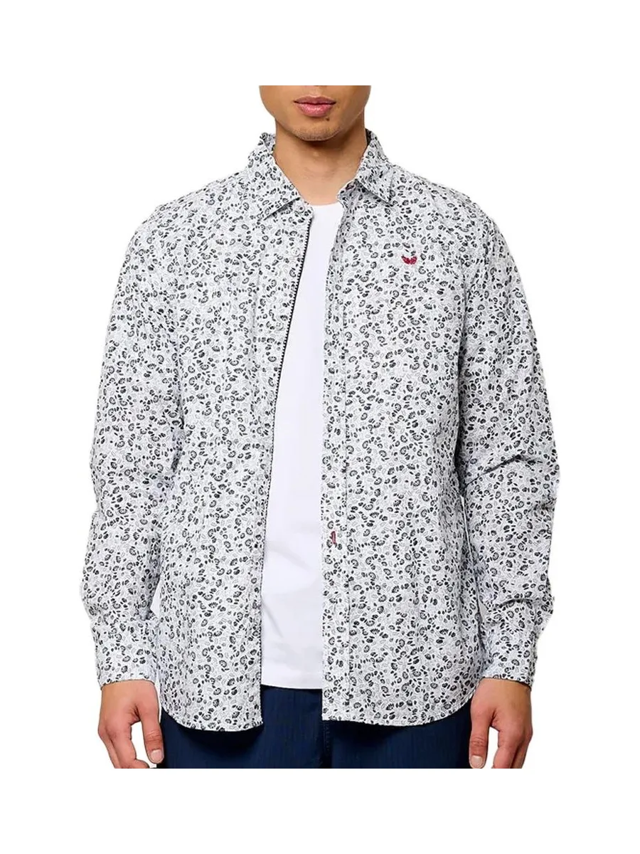 Chemise Blanches à fleurs Homme Kaporal BRADYE25 2