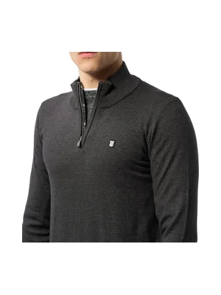 Pull 1/4 Zip Gris Foncé Homme Teddy Smith Marty 2 2