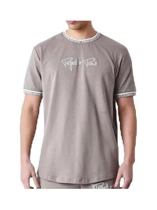 T-Shirt Gris/Blanc Homme Project X Paris 2511114 1